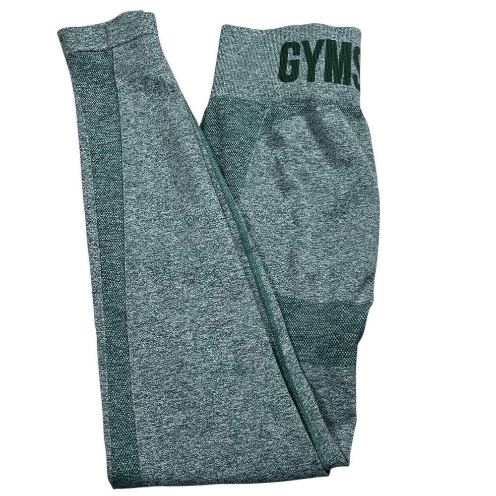 Gymshark Womens Medium Green Seamless Flex High Waisted Leggings